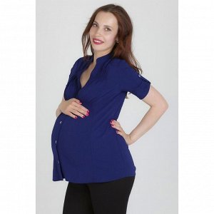 Блузка для беременных 2242, цвет тёмно-синий, размер 42, рост 170