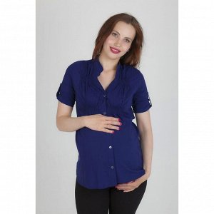 Блузка для беременных 2242, цвет тёмно-синий, размер 42, рост 170