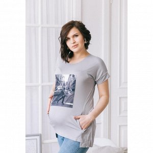 Блузка для беременных 2276, цвет бежевый, размер 42, рост 170