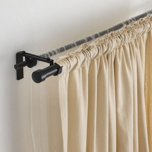 HUGAD, карниз для штор, черный, 120-210 см