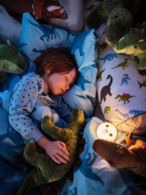 KORNSNÖ, светодиодный ночник, белый / rabbit на батарейках