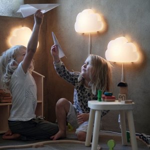UPLYST, светодиодный настенный светильник, облачно-белый