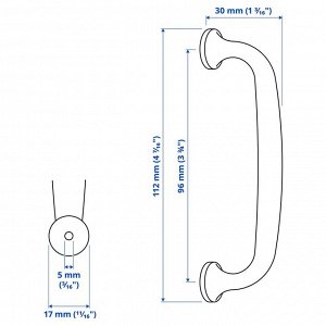 ENERYDA, ручка, цвет латуни, 112 мм