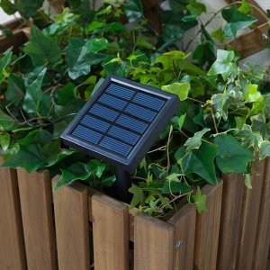 SOLARVET, светодиодная осветительная цепь с 24 лампочками, наружная на солнечных батареях /шаровая белая