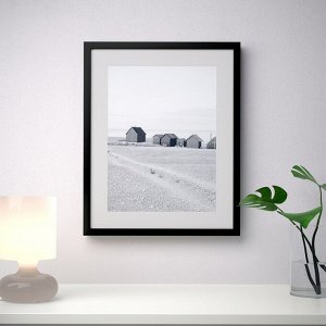 IKEA РИББА, рамка, черная, 40x50 см