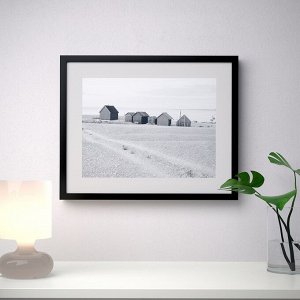IKEA РИББА, рамка, черная, 40x50 см