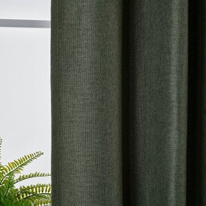 ANNAKAJSA, затемняющие шторы для комнаты, 1 пара, темно-зеленые, 145x250 см