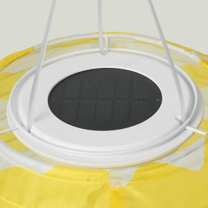 SOLVINDEN, светодиодный подвесной светильник на солнечных батареях, наружный овальный / желтые волны, 43 см