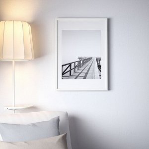 РИББА, рамка, белая, 50x70 см
