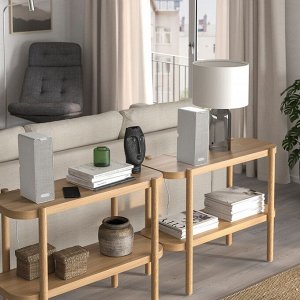 SYMFONISK, книжные колонки Wi-Fi, белый / комплект из 2-х gen 2
