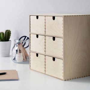 MOPPE, Мини-комод, березовая фанера, 31х18х32 см