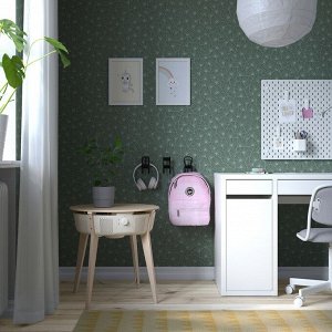 СТАРКВИНД, стол с воздухоочистителем, шпон из мореного дуба/белый smart