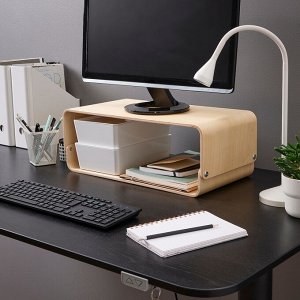 VATTENKAR, Подставка для ноутбука/монитора, береза, 52x26 см