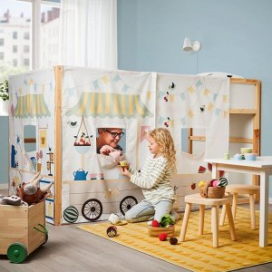 DUKTIG, игровой набор из 8 чашек и блюдец, разноцветный, .