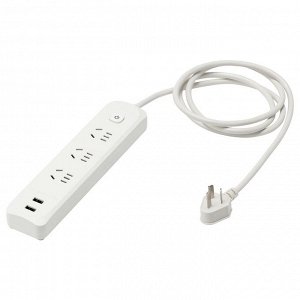KOPPLA, 3-позиционная розетка с 2 портами USB, 23 см
