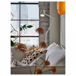 IKEA NYMÅNE, напольная лампа для чтения, белый