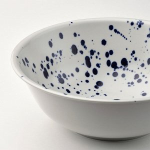 SILVERSIDA, сервировочная чаша, с рисунком/синяя, 28 см