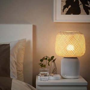 SYMFONISK, абажур для основания лампы динамика, бамбук