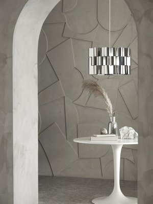 ALVSTARR, абажур для лампы, эффект хрома, 51 см