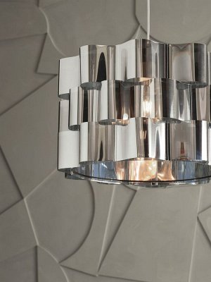 ALVSTARR, абажур для лампы, эффект хрома, 51 см