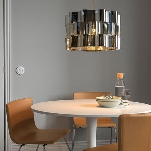 ALVSTARR, абажур для лампы, эффект хрома, 51 см
