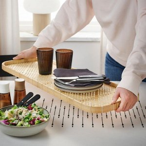 GRÅMÖRT, поднос, бамбук, 71x27 см