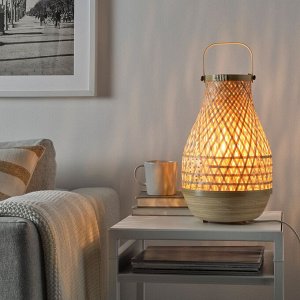 MISTERHULT, настольная лампа, бамбук / ручная работа, 36 см