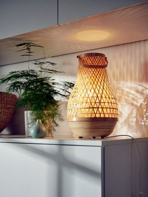 MISTERHULT, настольная лампа, бамбук / ручная работа, 36 см