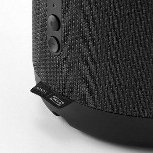 SYMFONISK, цоколь динамика с Wi-Fi, черный/smart