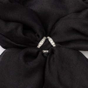 Комплект "Ночь" (палантин 90*180 см, кольцо), цвет чёрный