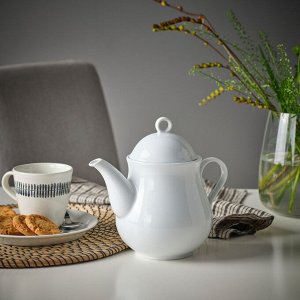 Заварочный чайник UPPLAGA, белый, 1,2 л
