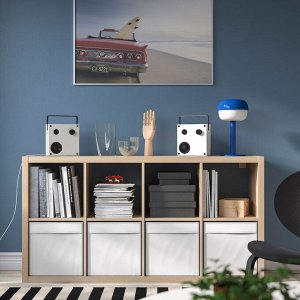 VAPPEBY, bluetooth-колонки, белый / комплект из 2-х gen 3, 20x20 см