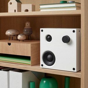 VAPPEBY, bluetooth-динамик, белый / gen 3, 20x20 см