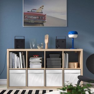 VAPPEBY, bluetooth-колонки, черный / комплект из 2-х gen 3, 20x20 см