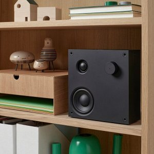 VAPPEBY, bluetooth-колонки, черный / комплект из 2-х gen 3, 20x20 см