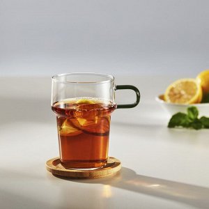 SKINNFISK, Стакан с ручкой, прозрачное стекло, 350 мл
