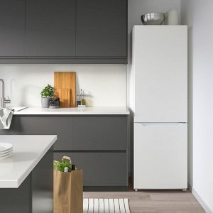PÅKALLA, холодильник с морозильной камерой, IKEA 300 отдельно стоящий/белый, 216/95 л