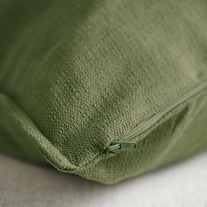 ЛАГЕРПОППЕЛЬ, чехол для подушки, серо-зеленый, 50x50 см