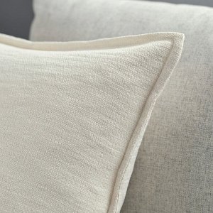ЛАГЕРПОППЕЛЬ, чехол для подушки, темно-белый, 50x50 см