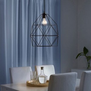 BRUNSTA, подвесной абажур для лампы, черный, 30 см