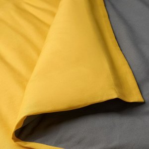LAPPRÖR, комплект постельного белья из 4 частей, желто-серый, 200x230 см