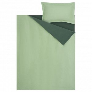 LAPPRÖR, комплект постельного белья из 3 предметов, зеленый, 150x200 см