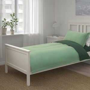 LAPPRÖR, комплект постельного белья из 3 предметов, зеленый, 150x200 см
