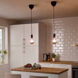 SUNNEBY, набор шнуров, черный текстиль, 1,8 м