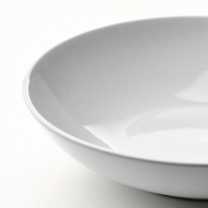 GODMIDDAG, Тарелка глубокая, белая, 19 см