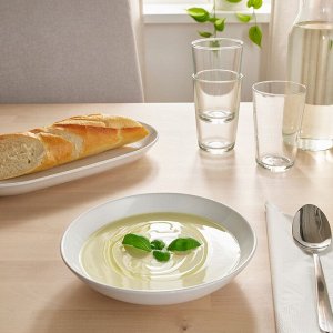 GODMIDDAG, Тарелка глубокая, белая, 19 см