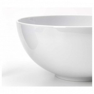 IKEA 365+, чаша с закругленными бортиками белого цвета, 22 см