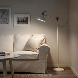 RANARP, напольная лампа для чтения, грязно-белый