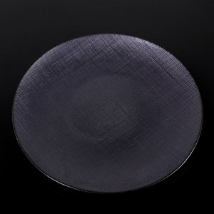 Тарелка подстановочная "Ротанг" 32х2 см, цвет серый
