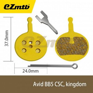 Тормозные колодки EZmtb BP1108 AVID BB5, Kingdom для дисковых тормозов. Металлы